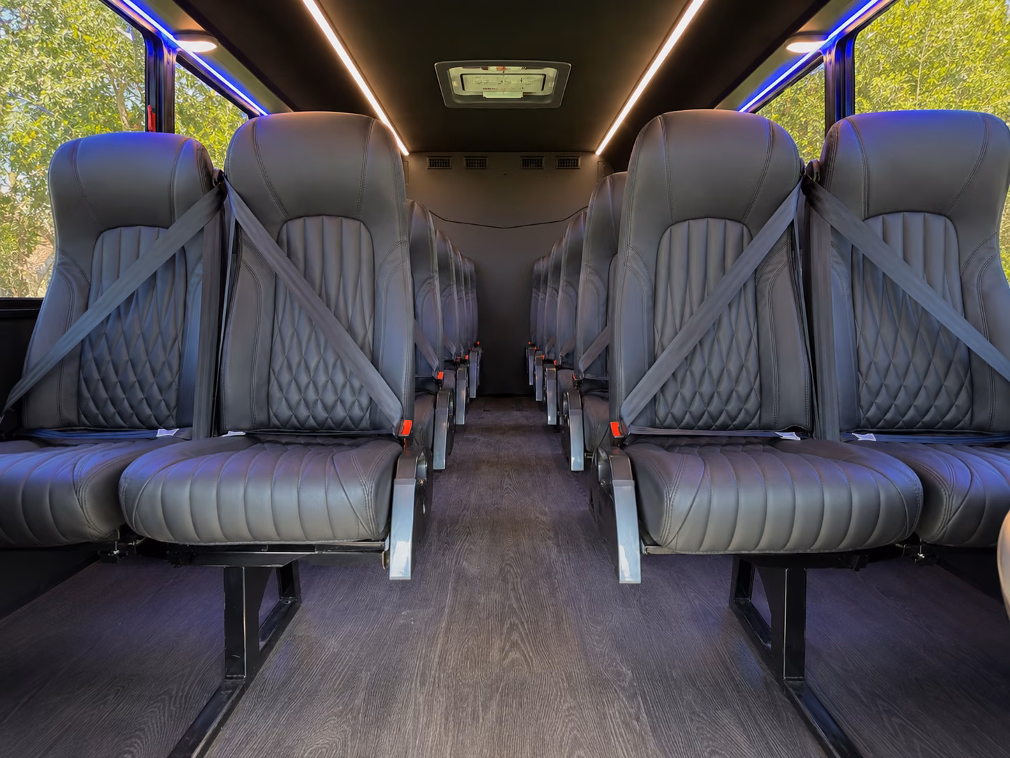 airport shuttle buses for out of town wedding guests in augusta