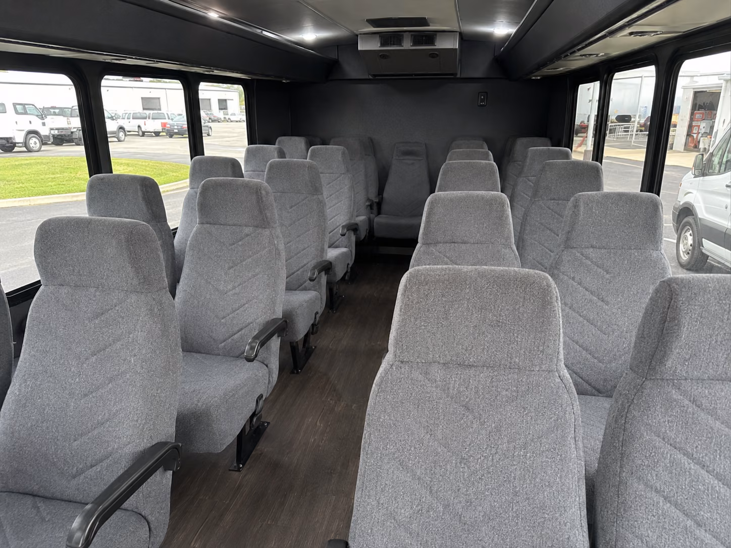 augusta 15 passenger minibus inside