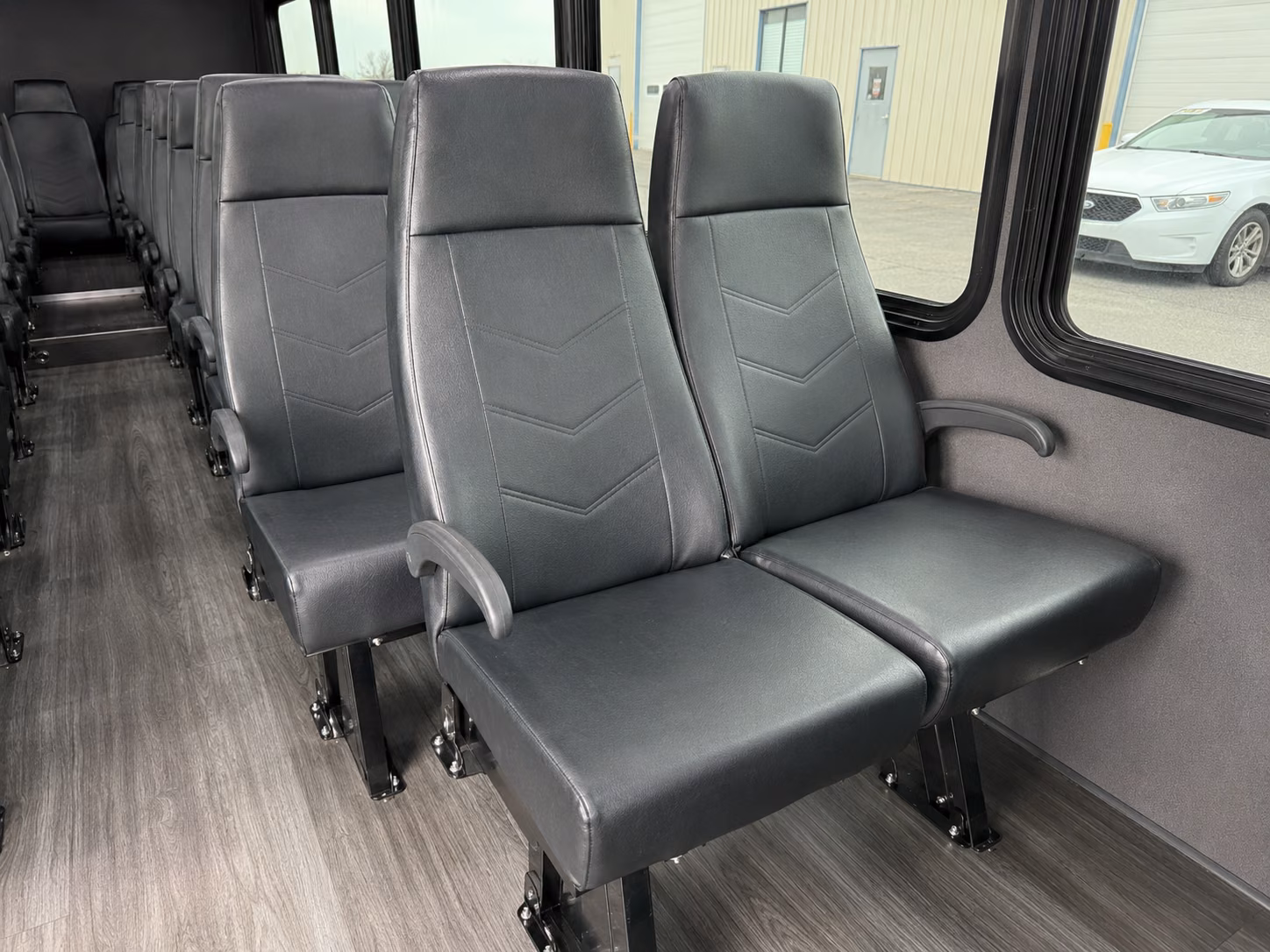 augusta 18 passenger minibus inside