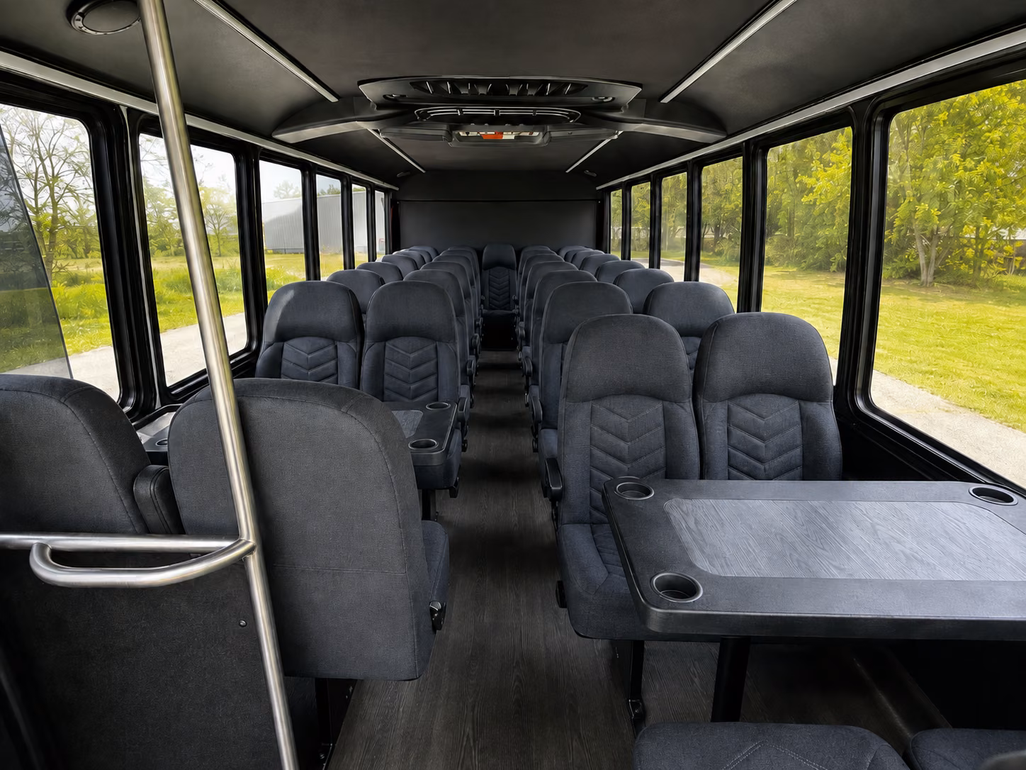 augusta 20 passenger minibus inside