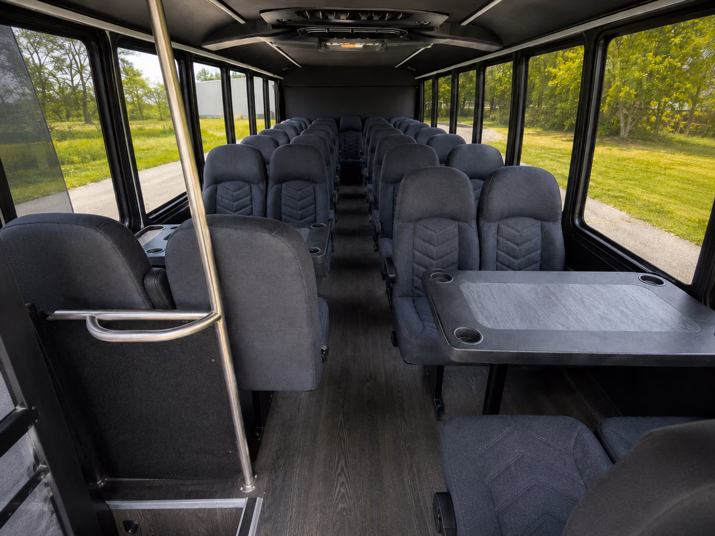 augusta 20 passenger minibus interior