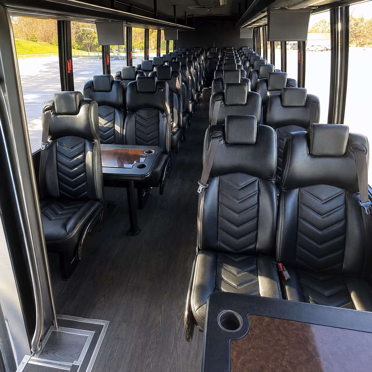 augusta 25 passenger minibus inside
