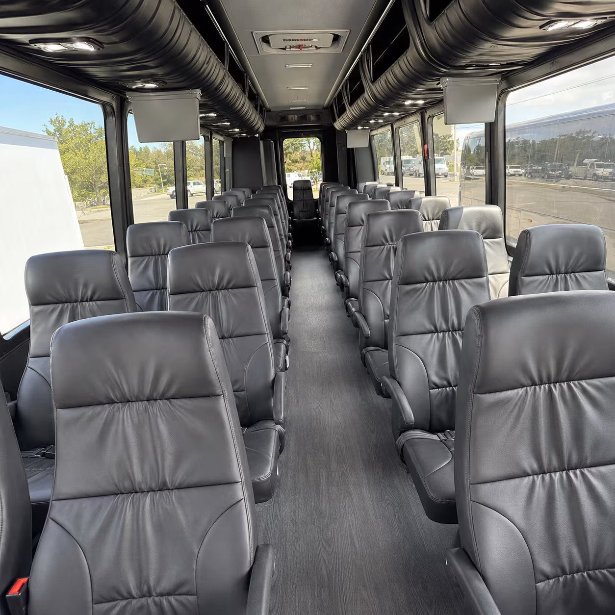 augusta 35 passenger minibus interior