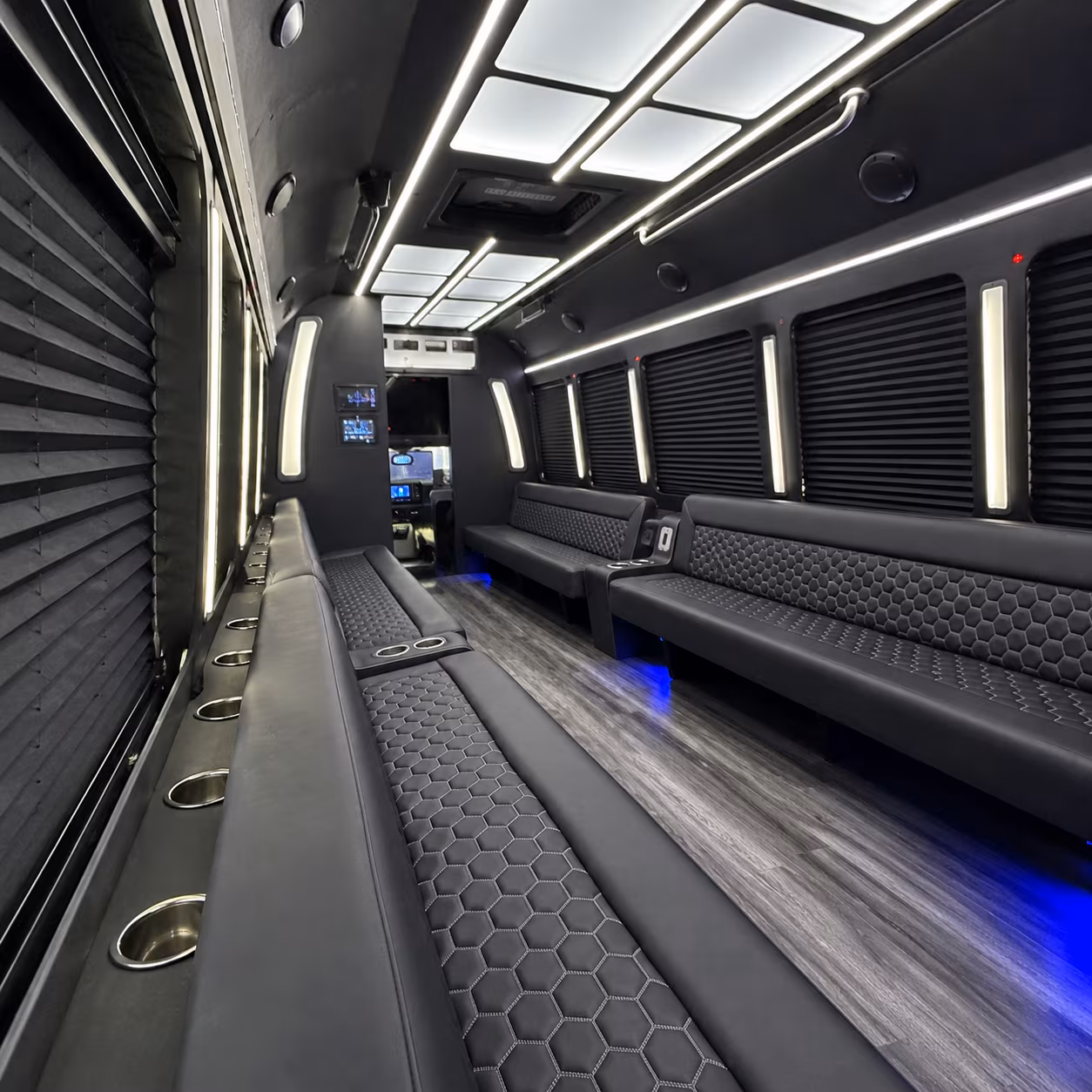 augusta party bus interior