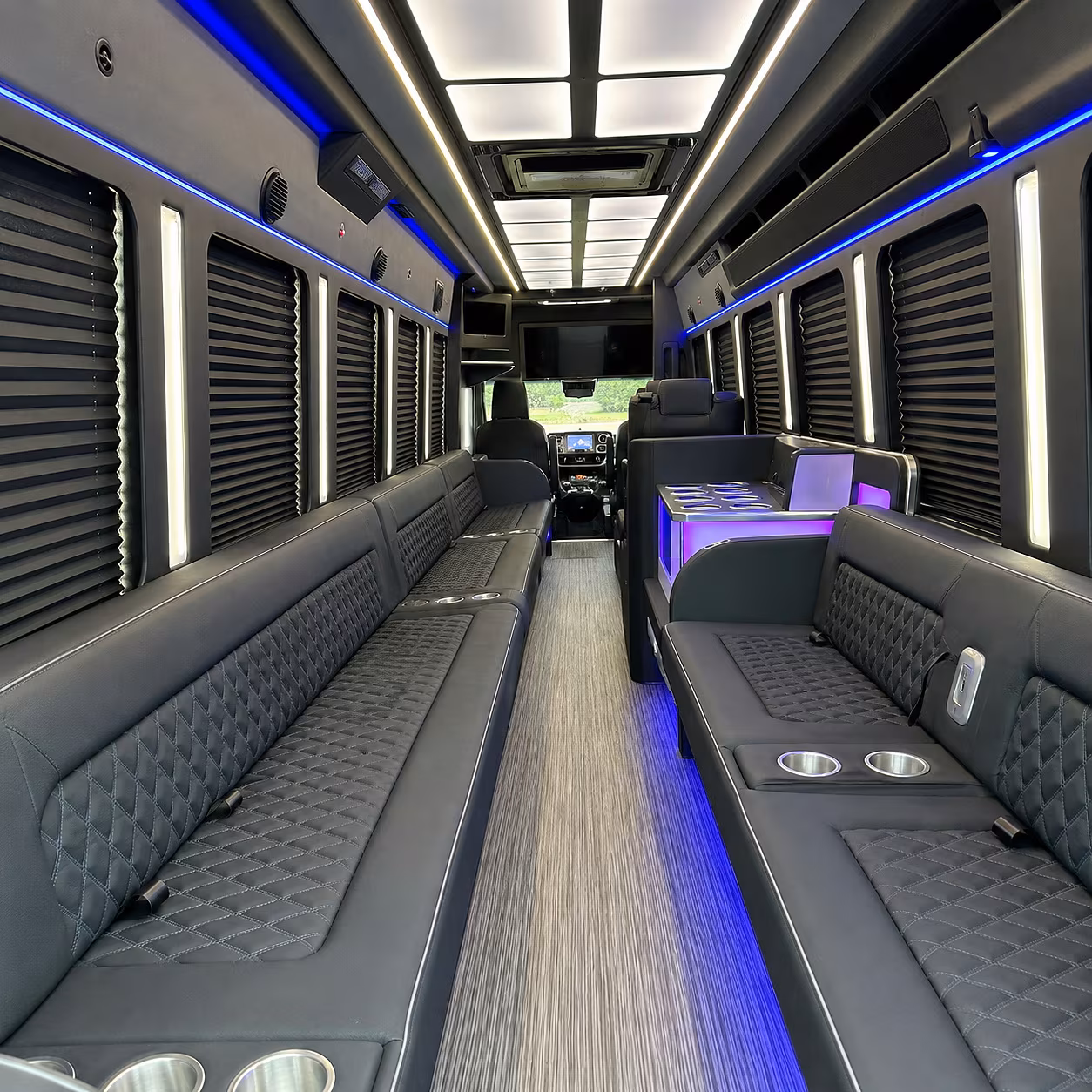 augusta party bus rental interior