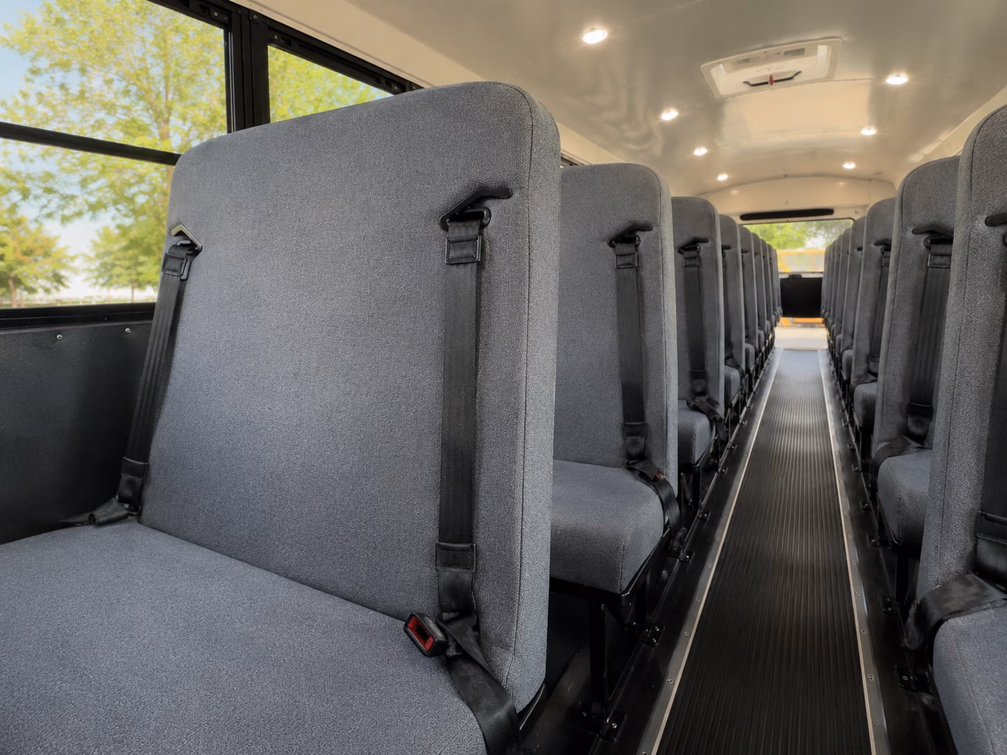 augusta school bus interior